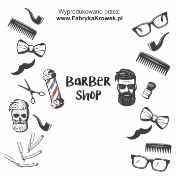 Firmowe krówki - Własny projekt - Wzór 259 Barber Shop
